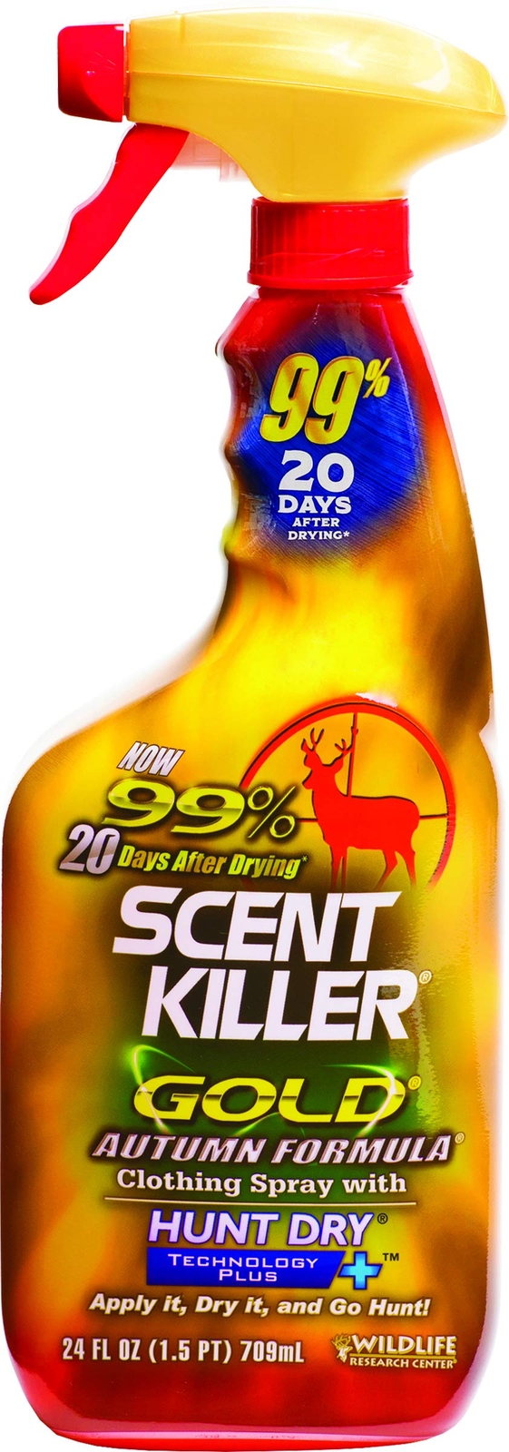 Wildlife Research Scent Killer Gold Autumn Formula 24oz Spray with Hunt Dry Tech