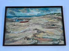 COAST LANDSCAPE PAINTING PROFESSOR BILL VOSS LISTED DEL GOLFO SANTA CLARA BEACH