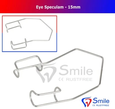 SD INSTRUMENTS Ophthalmic Barraquer Eyelids Adult Window - 15mm Eyes Speculum - Eye Speculum