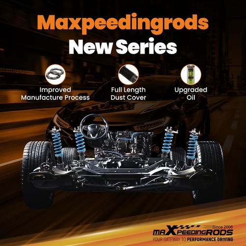 MaXpeedingrods Coilover Lowering Kit ADJUSTABLE Damping For TOYOTA CAMRY 07-11 - Picture 8 of 12