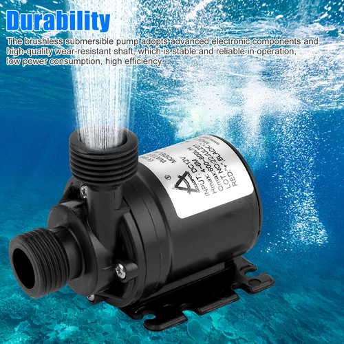 12V 800L/H Brushless Submersible Pump - Self-Priming, 5M Head ≤35dB for RV/Solar - Picture 2 of 12