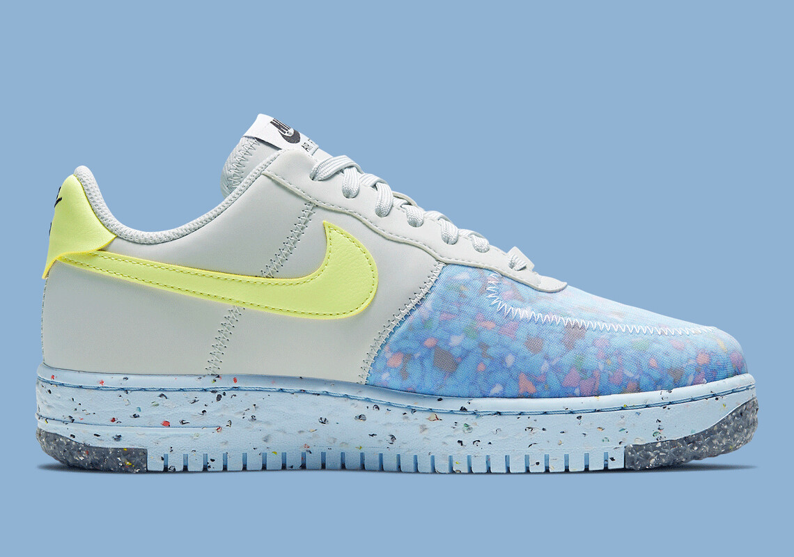Nike Air Force 1 Crater Pure Platinum Barely Volt Men Size  display picture 1