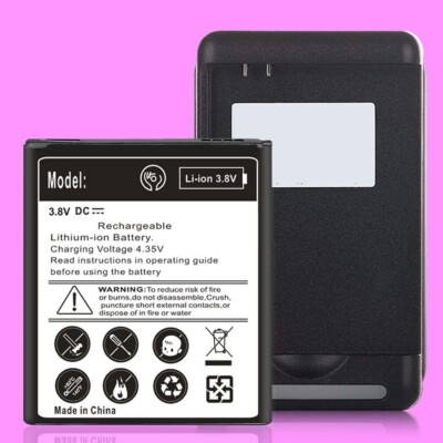 Long Life 3700mAh Battery +Universal Charger Fits Samsung Galaxy J3 Orbit S367VL