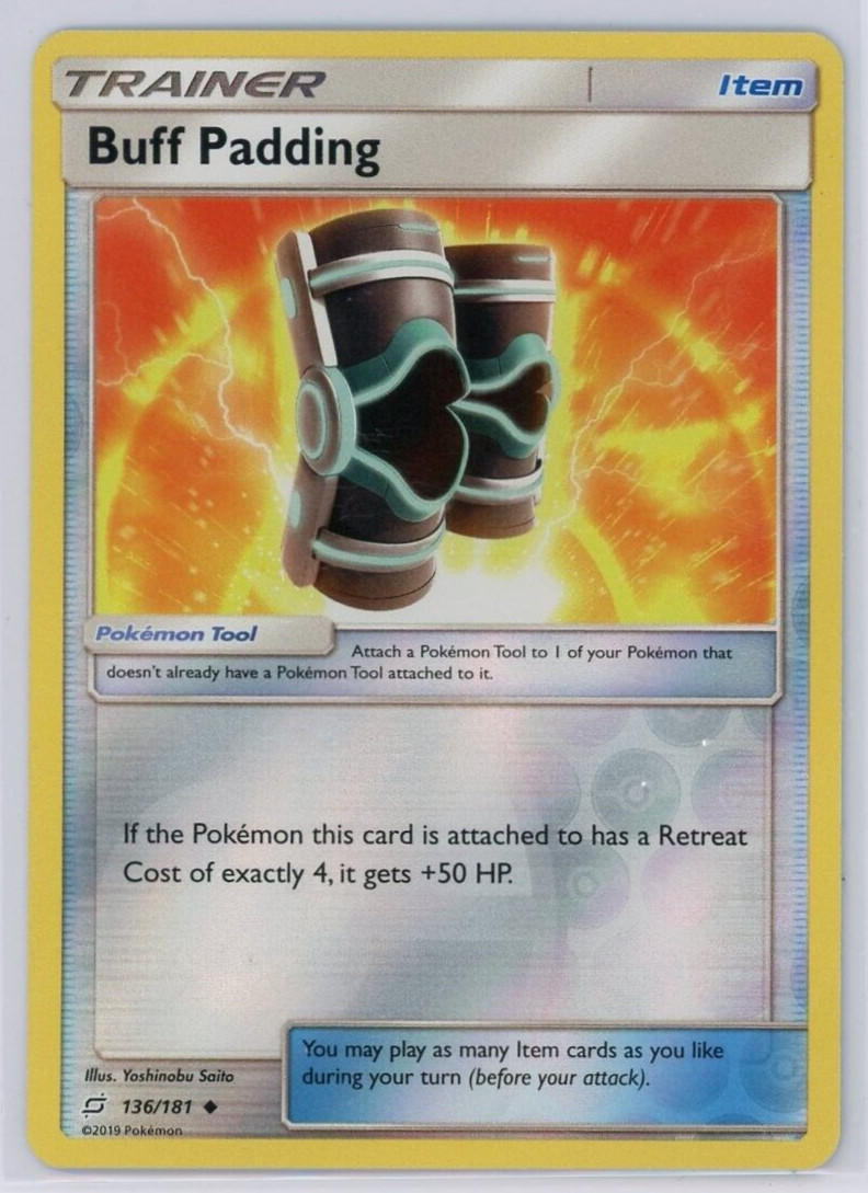 Pokemon TCG Buff Padding Sun & Moon - Team Up 136/181 Reverse Holo Uncommon