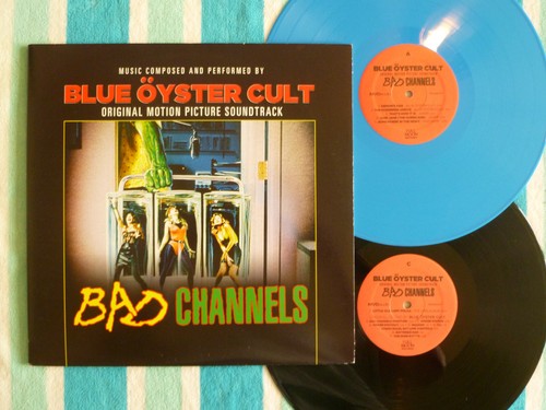 BLUE OYSTER CULT Bad Channels Soundtrack 2-LP BLUE/BLACK VINYL MVD 1992/2015 RSD