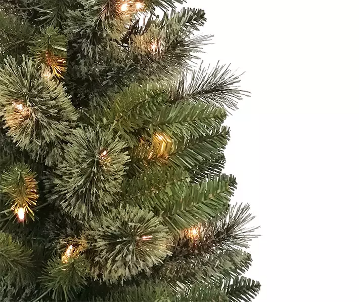 3 ft Traditions Cashmere PreLit Artificial Mini Christmas Tree with