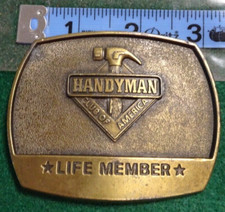Vintage Handyman Club of America Life Member Belt Buckle