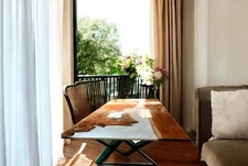 White Epoxy Resin Dining Table Top Handmade Hallway Living Room Furniture Decors