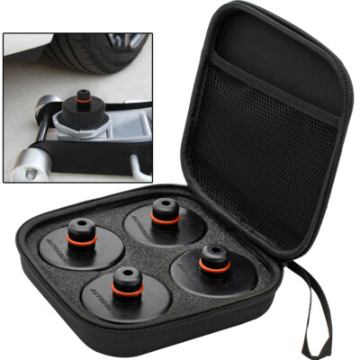 4x Für Tesla Model 3 S X Y Gummi Wagenheberaufnahme Jack Pad Adapter+1x Kasten
