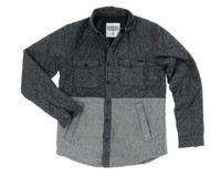 Ezekiel Park City Quilted Two-tone Jacket Sz S $89 on sale Ezekiel Park City Quilted Two-tone Jacket Sz S $89 on sale