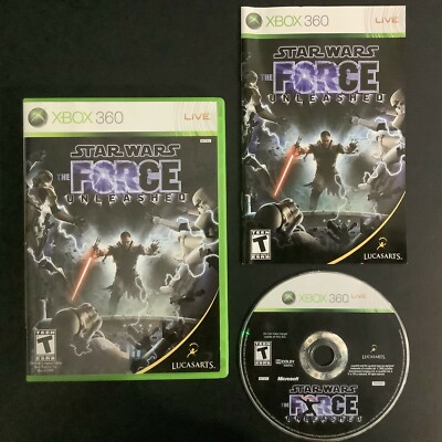 Star Wars The Force Unleashed 1 Microsoft Xbox 360 Complete w/ Manual