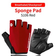 ROCKBROS Summer Half Finger Gloves Breathable Shockproof Cycling Gloves Mittens