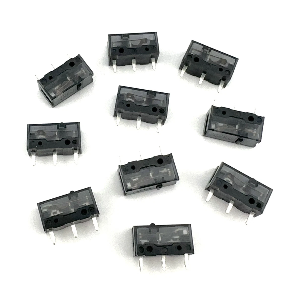 10pcs 13-02-0036 2-Pin Micro Tactile Touch Switches - 6x6x7mm, For Mouse/PCB