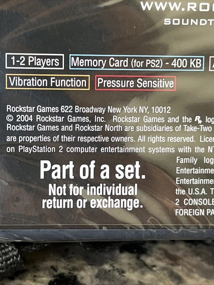 Grand Theft Auto San Andreas Ps2 Game Sony PlayStation 2 Gta New Sealed CIB Rare - Image 4 of 4