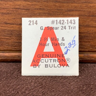 NOS Bulova Accutron 214 Hour & Minute Hands Wristwatch Part #142-143