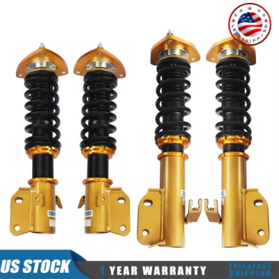 4Pcs Full Coilover Struts For Subaru Impreza WRX 2002-07 Forester 03-08 JDMSPEED