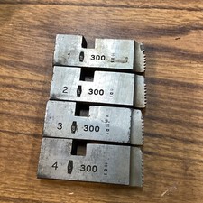 Dies 1, 2, 3, 4 Oster Series 300 Threading Dies 1  1-1/4  HS.