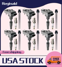 6*UF830 New Ignition Coils+Plugs+Wires For Chevy Camaro Cadillac ATS CT6 CTS XT5