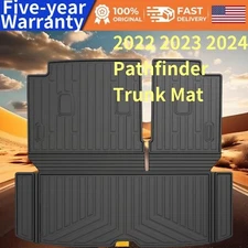 🧰🧰Trunk Mat All Weather TPE Cargo Liner for Pathfinder 2022-2024 Car Cargo Mat