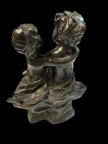 Antique Early 20th C. Bronze Statue "Children" Auguste Moreau French Signed - Picture 2 of 8