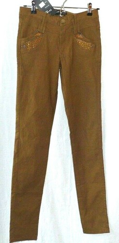 TY 1979 Collection Women's Brown Sparkle Skinny Jeans Size US 28W EU 36 NWT - Picture 2 of 3