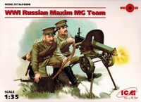 Icm 35698 - Wwi Russian Maxim Mg Team - - - Russische Soldaten - 1:35