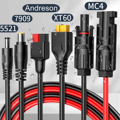 Solarladekabel Solarstecker XT60 Stecker Solarpanel Adapter Powerstation 1-5M - Bild 1 von 6