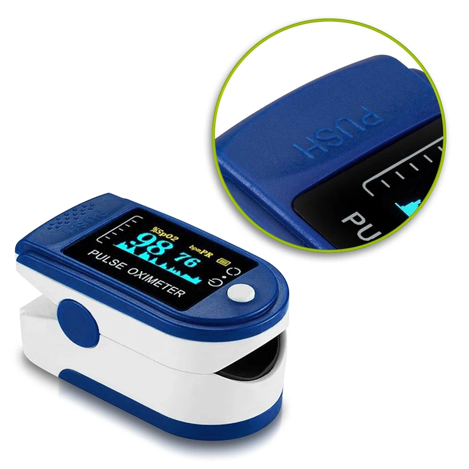 Pulsmessgerät Pulsoximeter Finger Puls Oximeter Messgerät Sauerstoff Blut SpO2 - Bild 2 von 4