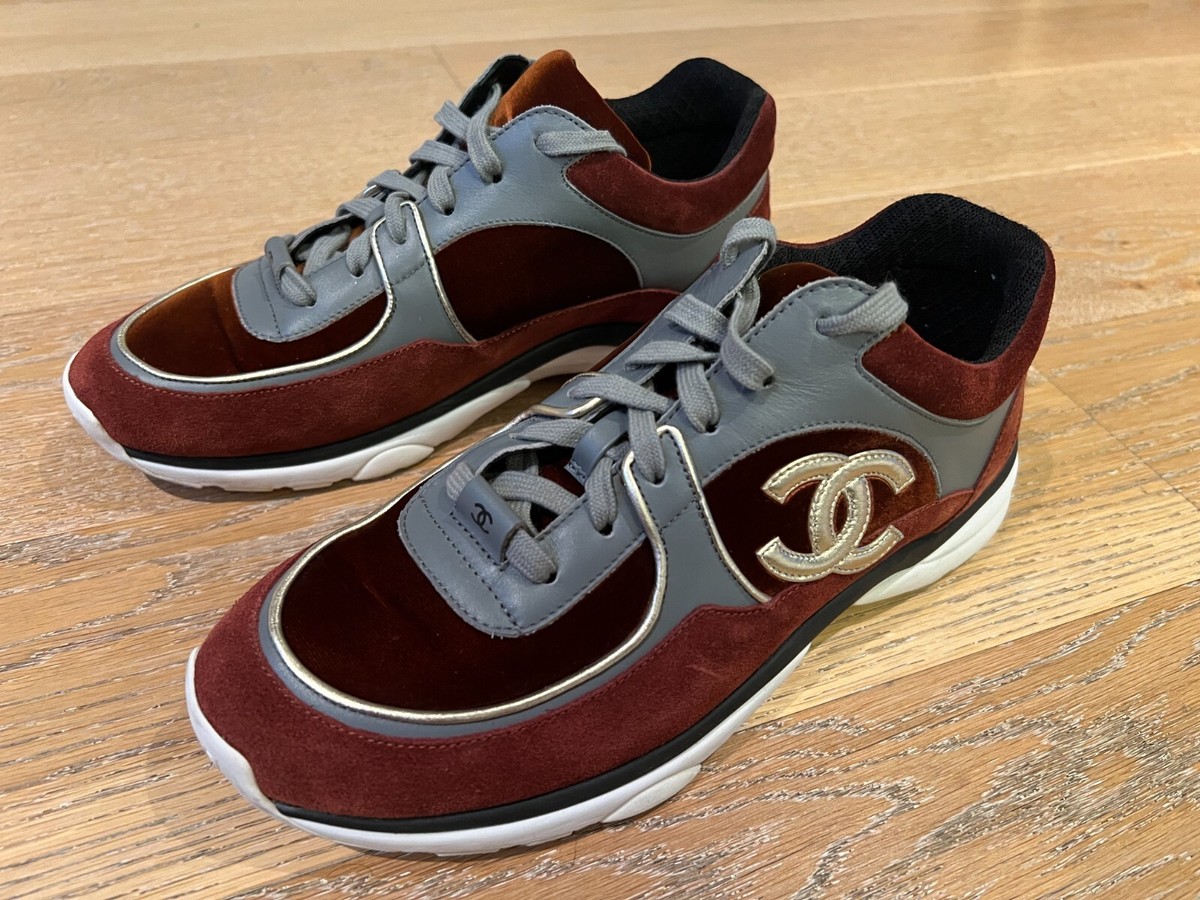 CHANEL Sneakers 39.5 EU / 8 US Burgundy Color | eBay CHANEL Sneakers 39.5 EU / 8 US Burgundy Color | eBay