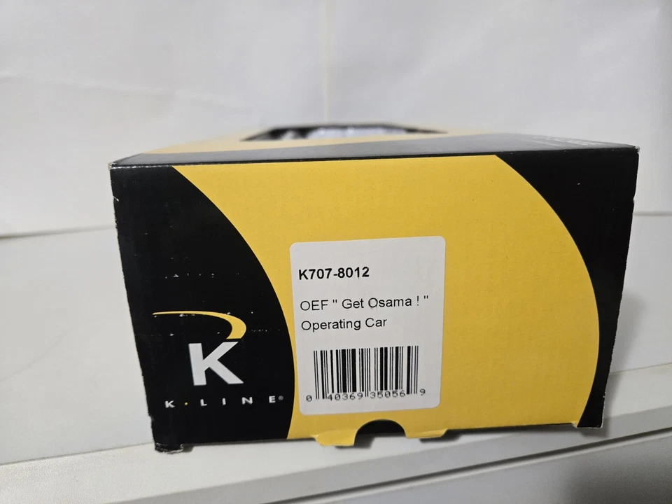 K Line O-O27 Gauge OEF "Get Osama" Operating Car New Sweet - Image 3 of 3