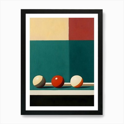 Drei Kugeln Kunstdruck gerahmt Wandbild Poster Leinwanddruck Bild