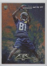 2014 Topps Fire Rookie Foil Flame Kevin Norwood #123 7mg