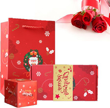 Surprise Gift Box Explosion Money Box for Cash, 2025 Merry Christmas Pop-Up Gift