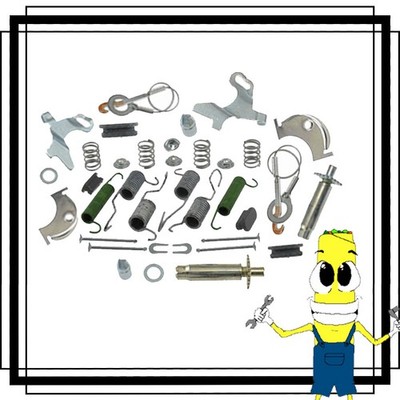 Complete Front Brake Drum Hardware Kit for Ford Mustang 64-70 9'' Drum Setup