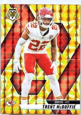 2025 Panini Mosaic #140 Trent McDuffie Mosaic Reactive Yellow