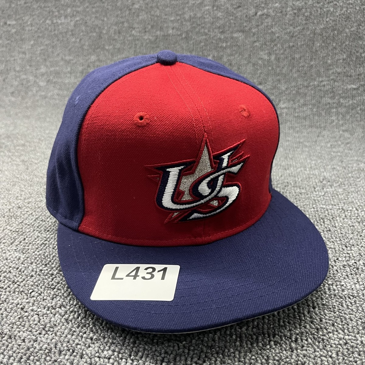 New Era 59FIFTY USA 250 Independence Day Fitted Hat Navy Red 6 7/8 Gray UV
