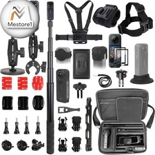 Accessories Kit for insta360 X5,Included Carrying Case with Belt,2 Pcs Metal 1/4