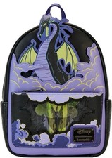 Loungefly Disney Maleficent Dragon Lenticular  Glow in the Dark Backpack NWT