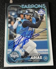 Roderick Arias Ip Signed 2024 Topps Pro Debut Yankees Prospect GTP