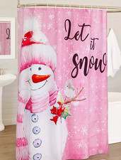 Let It Snow Shower Curtain, NEW