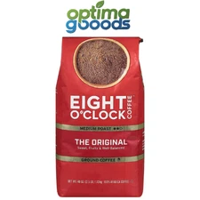 Eight O'Clock Ground Coffee The Original 40 oz – Medium-Dark Roast Blend.