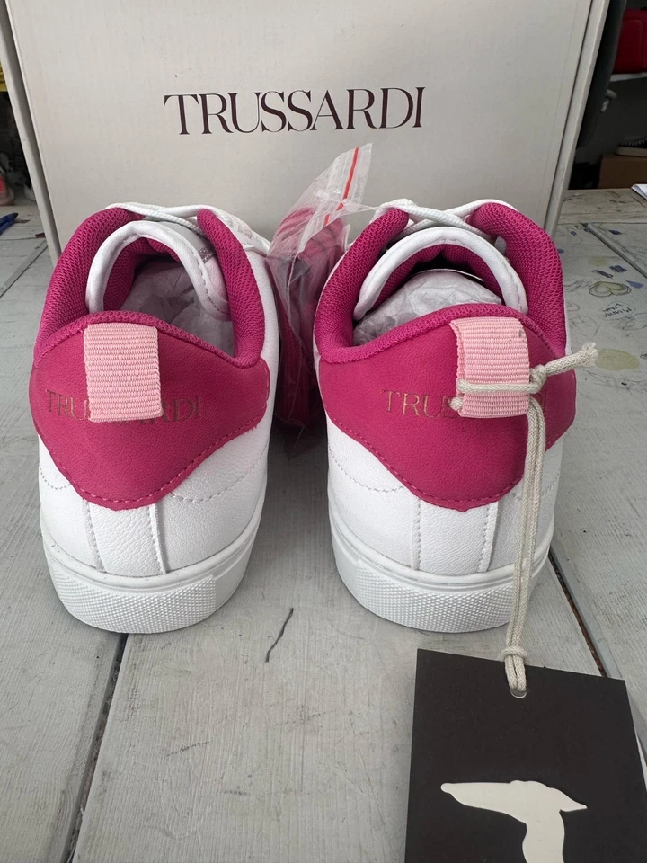 Zapatillas Mujer Trussardi Blancas Talla EU45 Suela Interna 23Cm/Externa 24Cm Foto 4 de 4