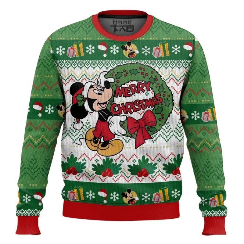 Merry Christmas Mickey Mouse 3D Sweater