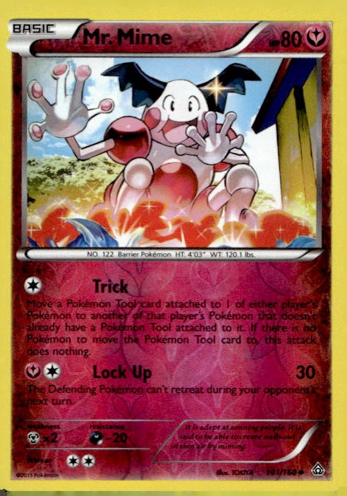 Mr. Mime 101/160 U Primal Clash Pokemon 2015 EN LP