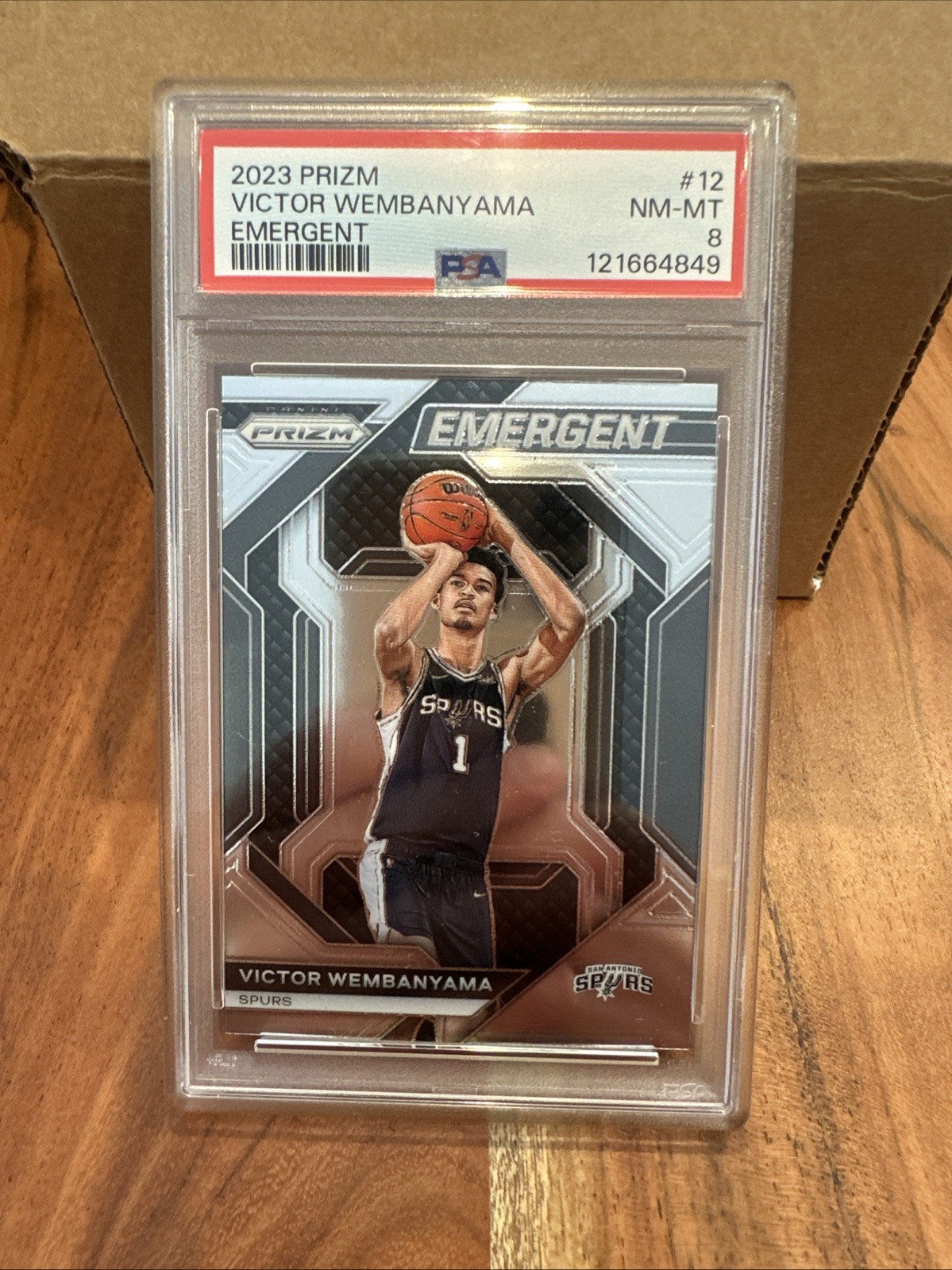 2023-24 Panini Prizm - Emergent Victor Wembanyama #12 Silver Prizm (RC)