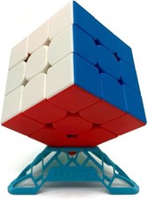 Magnetic 3x3 Speed Cube   Stickerless Professional Educational Puzzle with Adj