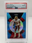 2005 TOPPS FINEST SEAN TAYLOR 011/299 BLUE REFRACTOR NO. 20 REDSKINS PSA 8