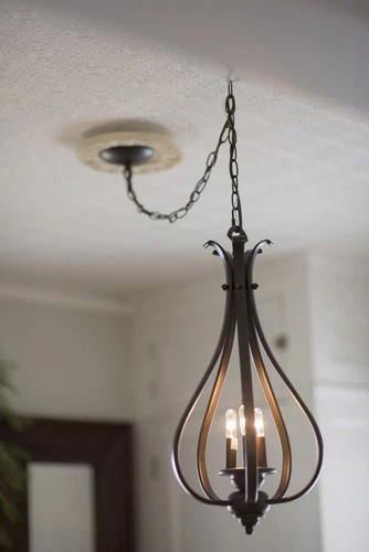 Monrovia 3-Light Pendant in Transitional and Cage Style 24 Inches Tall and 11.25 - Picture 4 of 12