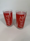 Vintage Coca-Cola Coke Glass 12 oz Drinking Glasses Set of 2