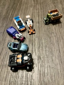 Micro Machines Imposters Lot of 6, 1991 Excellent Pickup, Formula Racer, Porsche